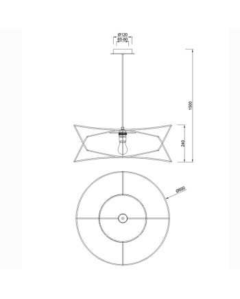 POLINESIA * LÁMPARA 60 CM DIAMETRO - IP44